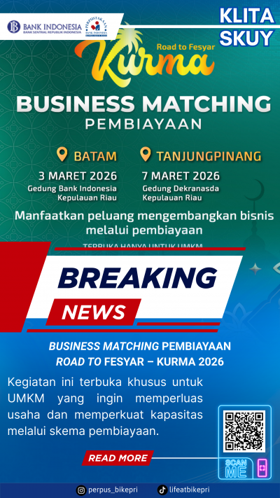 KLITA (Kliping Berita) Perpustakaan Bank Indonesia Provinsi Kepulauan Riau Edisi 27 Februari 2026