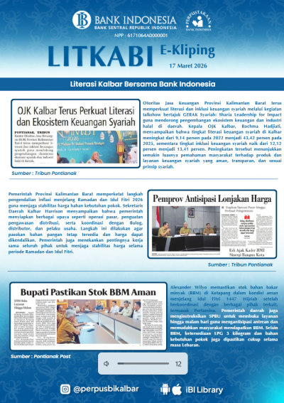 LITKABI (Literasi Kalbar Bersama BI) E-Kliping : 17 Maret 2026