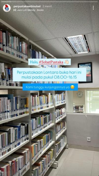Informasi jam layanan perpustakaan edisi 17 maret 2026