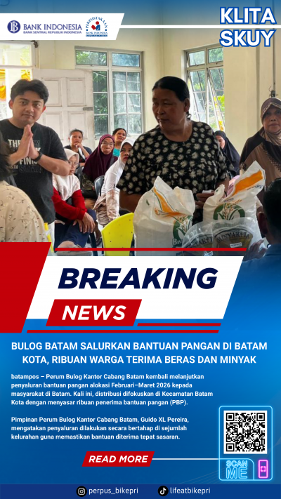 KLITA (Kliping Berita) Perpustakaan Bank Indonesia Provinsi Kepulauan Riau Edisi 30 Maret 2026