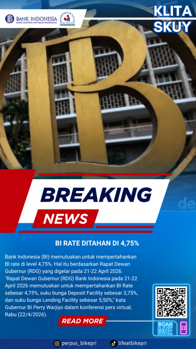 KLITA (Kliping Berita) Perpustakaan Bank Indonesia Provinsi Kepulauan Riau Edisi 22 April 2026