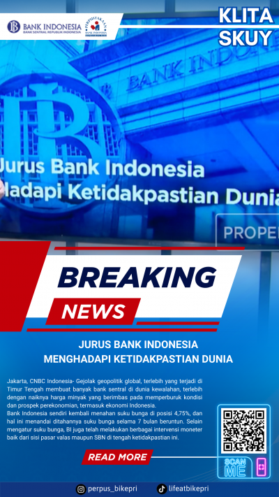 KLITA (Kliping Berita) Perpustakaan Bank Indonesia Provinsi Kepulauan Riau Edisi 24 April 2026