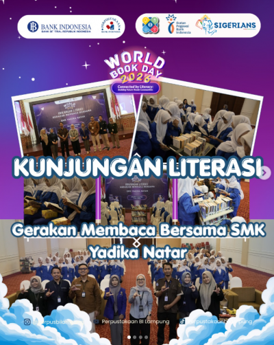 Dokumentasi Bincang Literasi Gerakan Membaca Bersama SMK Yadika Natar