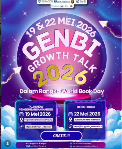 Flayer Talkshow Pengembangan Karir Rangkaian World Book Day 2026