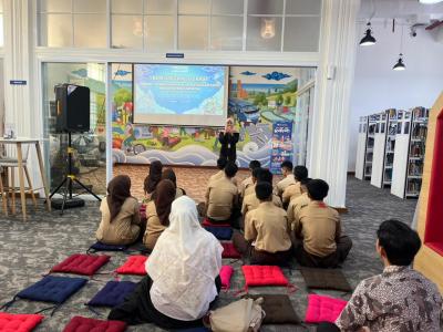 Edukasi dan Kunjungan Perpustakaan dari SMK Samudra Nusantara 