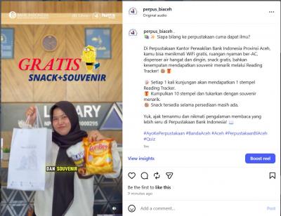 Snack dan Suvenir Gratis Untuk Pengunjung