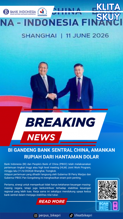 KLITA (Kliping Berita) Perpustakaan Bank Indonesia Provinsi Kepulauan Riau Edisi 15 Juni 2026