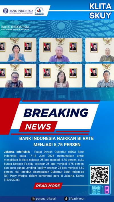 KLITA (Kliping Berita) Perpustakaan Bank Indonesia Provinsi Kepulauan Riau Edisi 18 Juni 2026