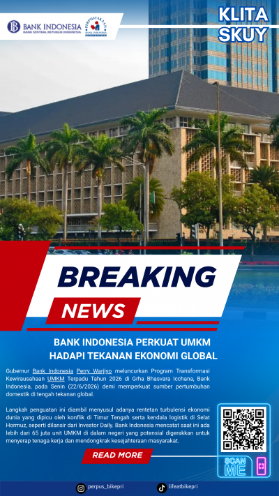 KLITA (Kliping Berita) Perpustakaan Bank Indonesia Provinsi Kepulauan Riau Edisi 22 Juni 2026