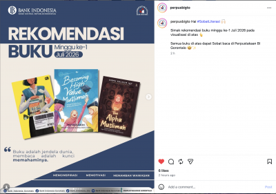 Publikasi Flyer Rekomendasi Buku Minggu ke-1 Juli 2026