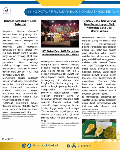 BABEL BERAKSI 10 Juli 2026