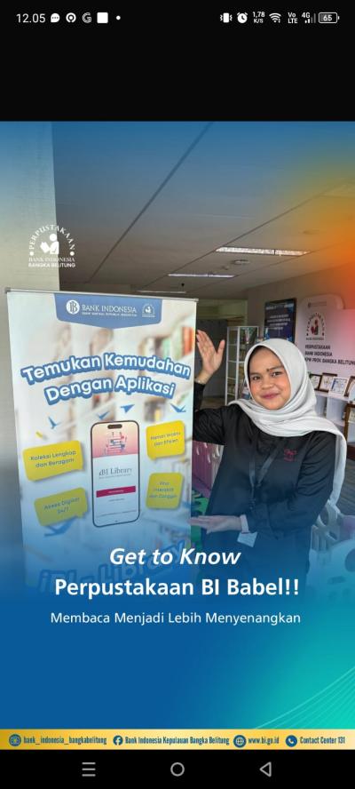 GET TO KNOW PERPUSTAKAAN BANK INDONESIA postingan 16 Juli 2026