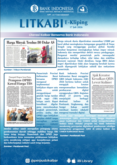 LITKABI (Literasi Kalbar Bersama BI) E-Kliping : 17 Juli 2026