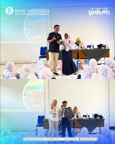 Sinergi Perpustakaan Bank Indonesia KPw Tasikmalaya dalam Edukasi Cinta, Bangga, Paham (CBP) Rupiah di SMPN 3 Kawali