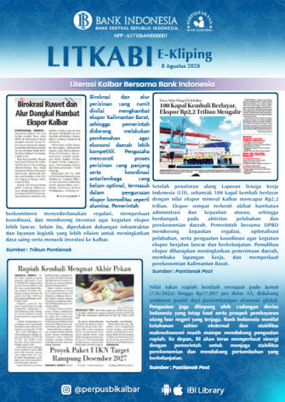 LITKABI (Literasi Kalbar Bersama BI) E-Kliping : 10 Agustus 2026