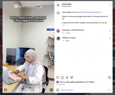 Publikasi Reels Promosi Perpustakaan 