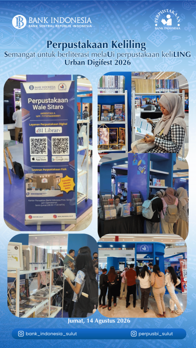 SULING - Perpustakaan Keliling dalam rangkaian kegiatan Urban Digifest 2026, 14 Agustus 2026