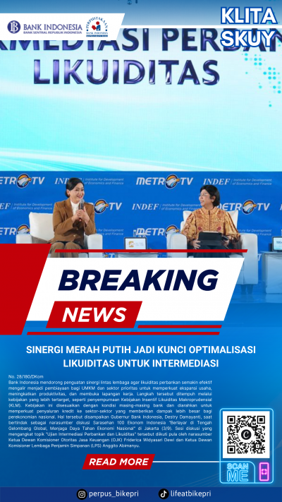 KLITA (Kliping Berita) Perpustakaan Bank Indonesia Provinsi Kepulauan Riau Edisi 04 September 2026