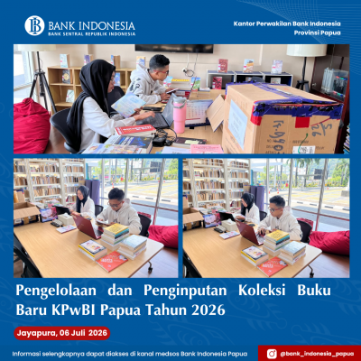 Pengelolaan dan Penginputan Koleksi Buku Baru KPwBI Papua Tahun 2026