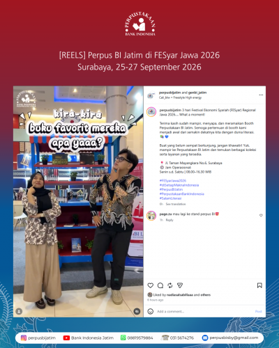 [REELS] Perpus BI Jatim di FESyar Jawa 2026
