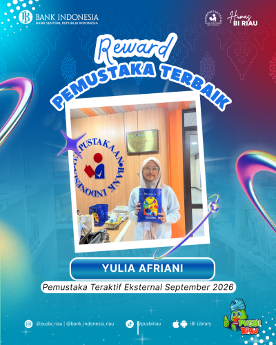 REWARD PEMUSTAKA TERBAIK PUSBI RIAU PERIODE SEPTEMBER 2026