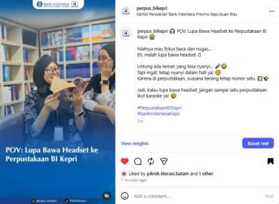 POV: Lupa Bawa Headset ke Perpustakaan BI Kepri