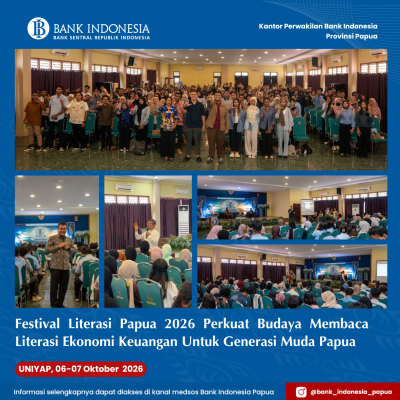 Festival Literasi Papua 2026 Perkuat Budaya Membaca Literasi Ekonomi Keuangan Untuk Generasi Muda Papua