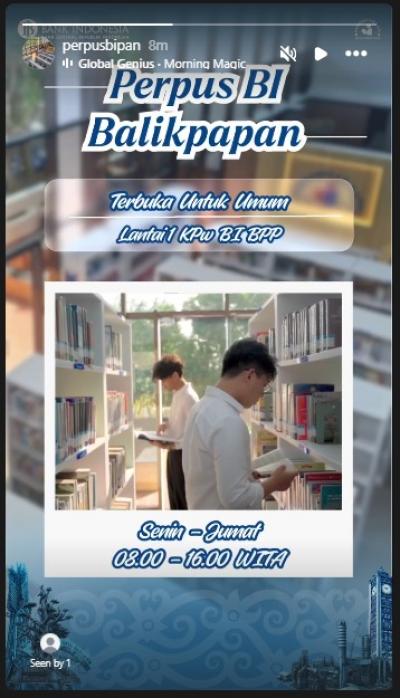 Promosi Layanan Perpustakaan Melalui Instagram Story - 21/10/2026
